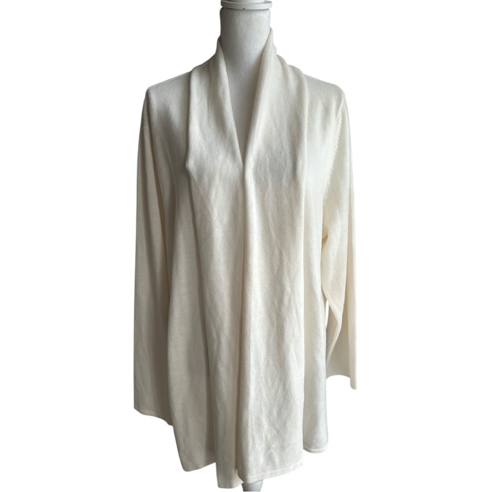 SAG HARBOR  Drape Open Front Cardigan